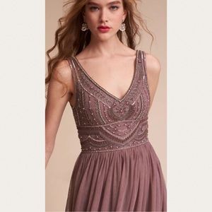 SALE New BHLDN Sterling 4 Embellished Tulle Plum
